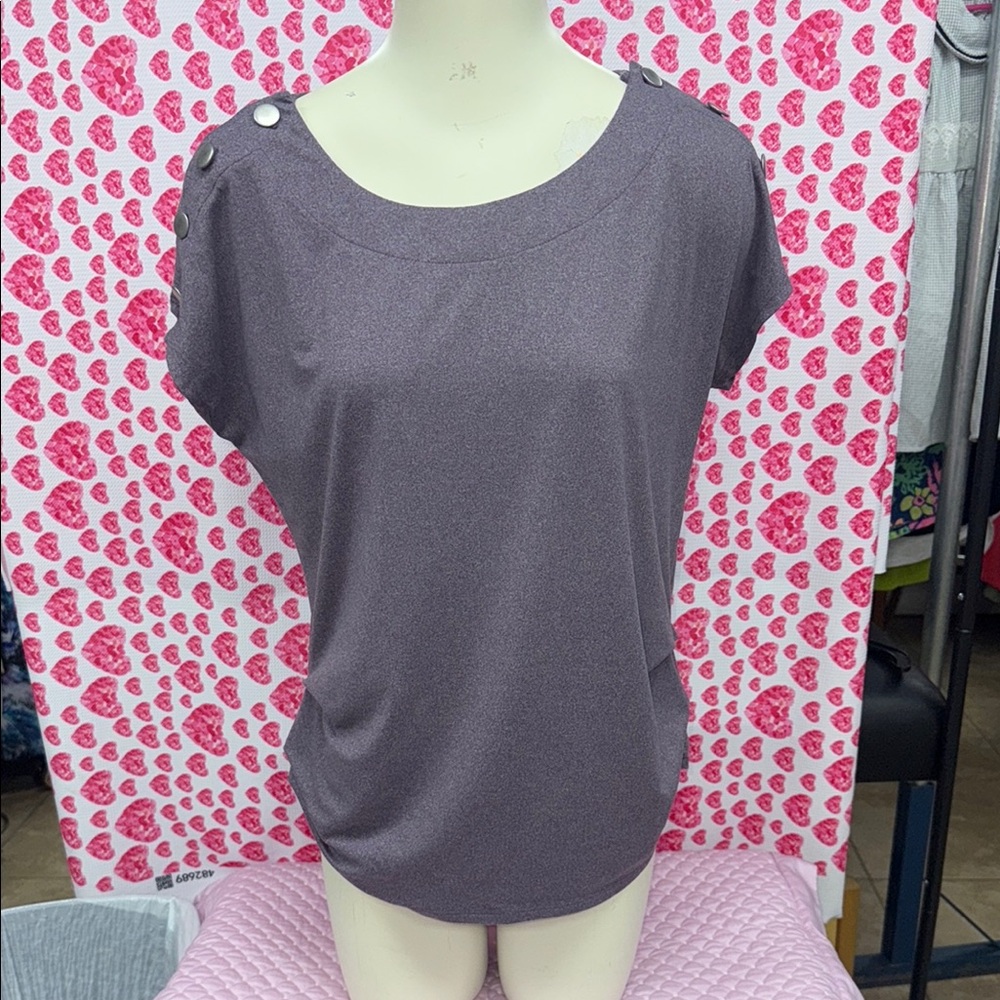 Elegant Gray Women's Top